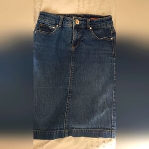 Women's Jean Skirt with Tummy Control